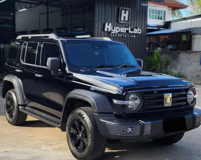 หลังเคลือบแก้ว Tank 300 มุมข้าง เงางาม HyperLab ขอนแก่น