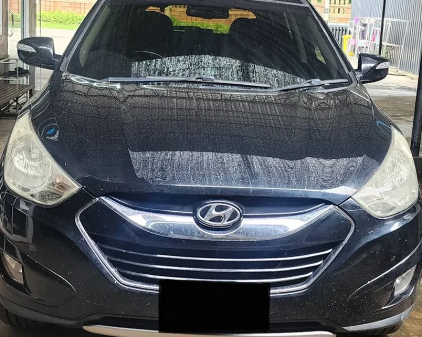 ก่อนขัดเคลือบสี Hyundai Tucson สีหมองไม่มีเงา คาร์แคร์ HyperLab ขอนแก่น
