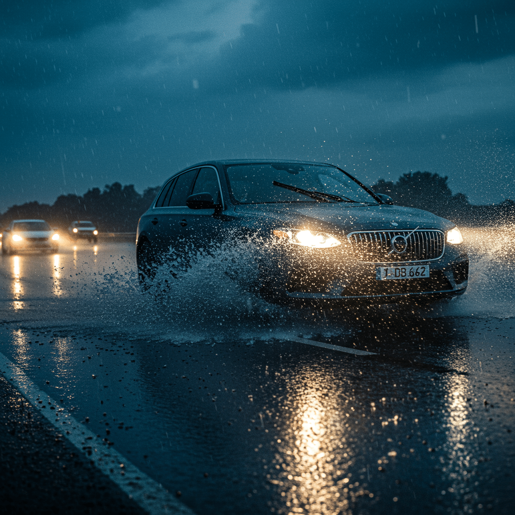 ทำความเข้าใจอาการเหินน้ำ (Hydroplaning) คืออะไร?