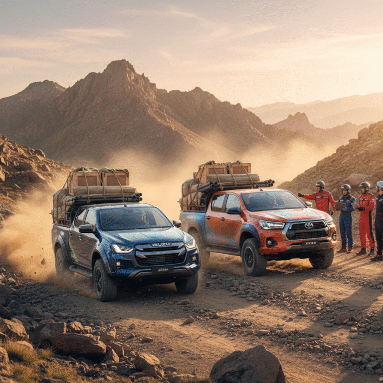 มวยคู่เอก! ISUZU D-Max EV vs HILUX REVO EV บรรทุกหนักขึ้นเขา