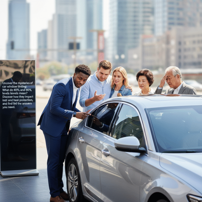 ติดฟิล์มรถยนต์: เลือกความเข้ม 40/60/80 อย่างไรให้เหมาะสม?