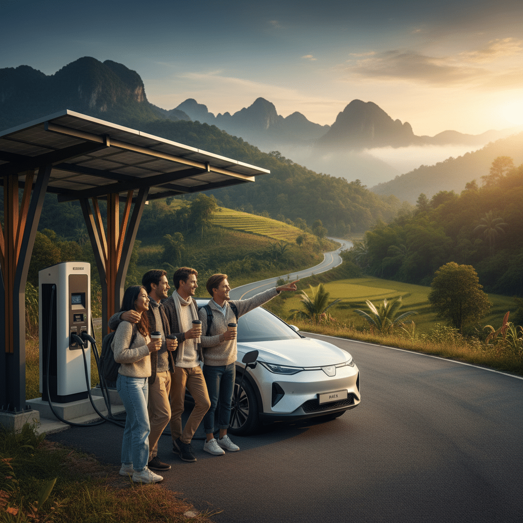 เปิดแมพ! จุดชาร์จ EV ใหม่ทั่วไทย พร้อมลุยเที่ยวปลายปี - new-ev-charging-station-map-thailand