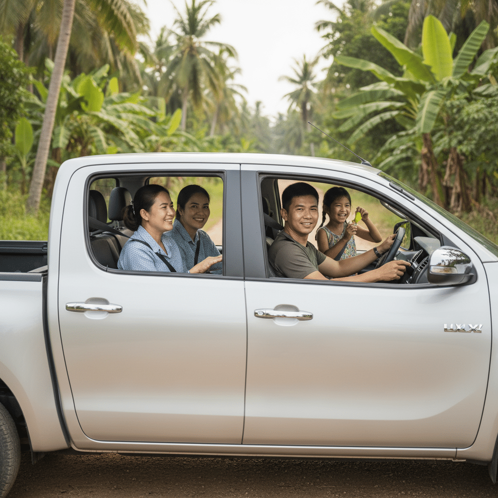 กฎหมายใหม่! รถกระบะ ต้องคาดเข็มขัดทุกที่นั่ง เริ่มเมื่อไหร่? - new-pickup-seatbelt-law-thailand