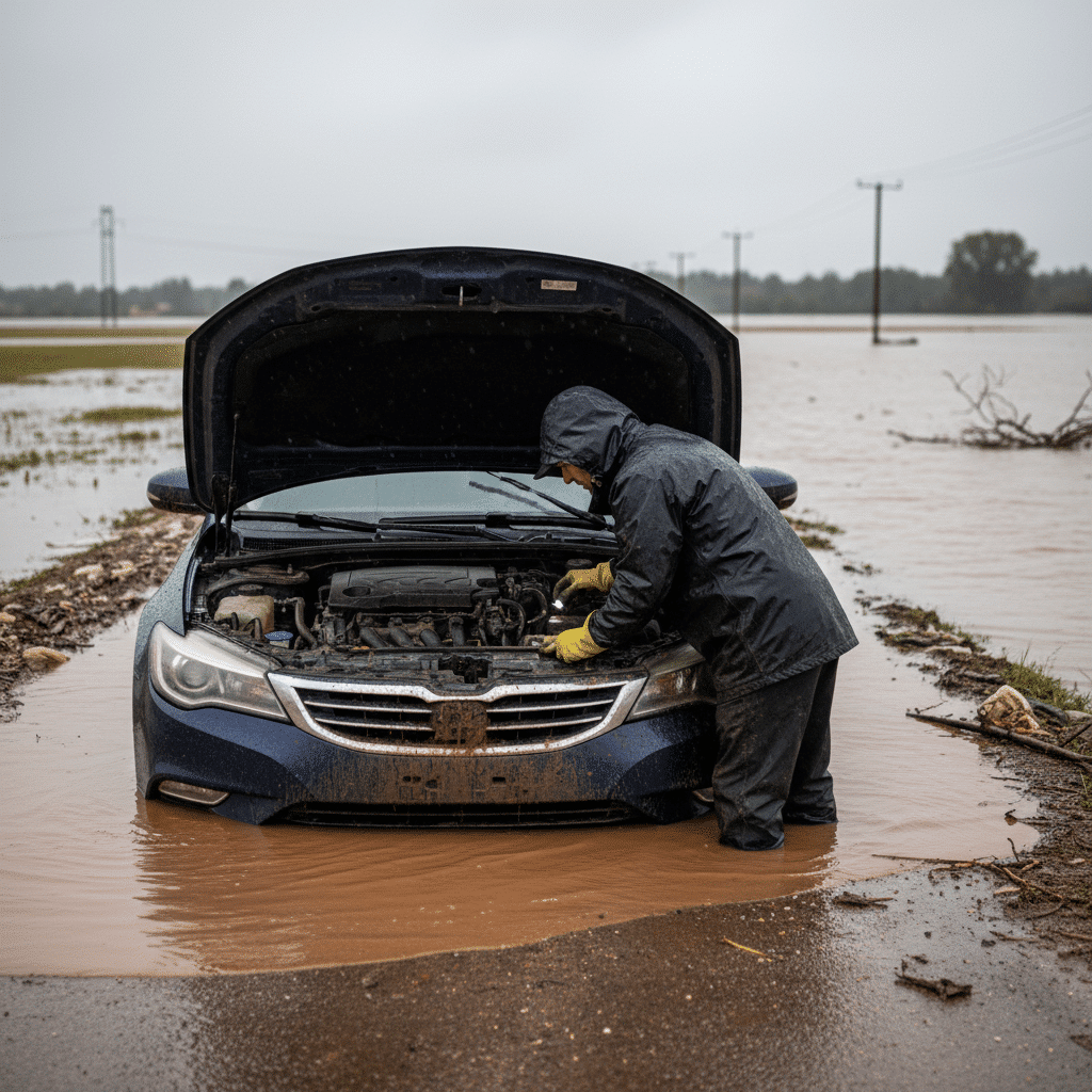 เช็ครถด่วน! 7 จุดต้องดูหลังลุยน้ำท่วมหนัก - car-check-after-flood