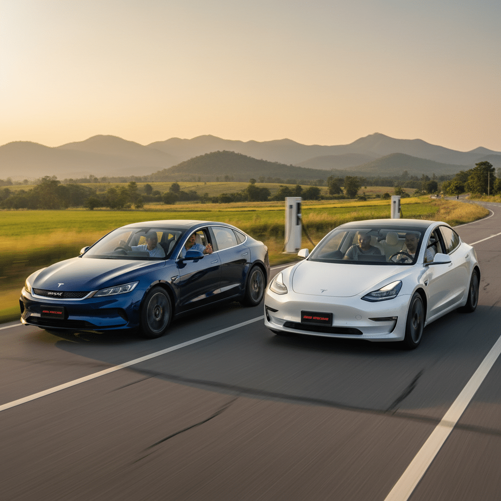 BYD Seal ปะทะ Tesla Model 3 ขับจริงกรุงเทพ-เขาใหญ่ ใครรอด? - byd-seal-vs-tesla-khao-yai-test