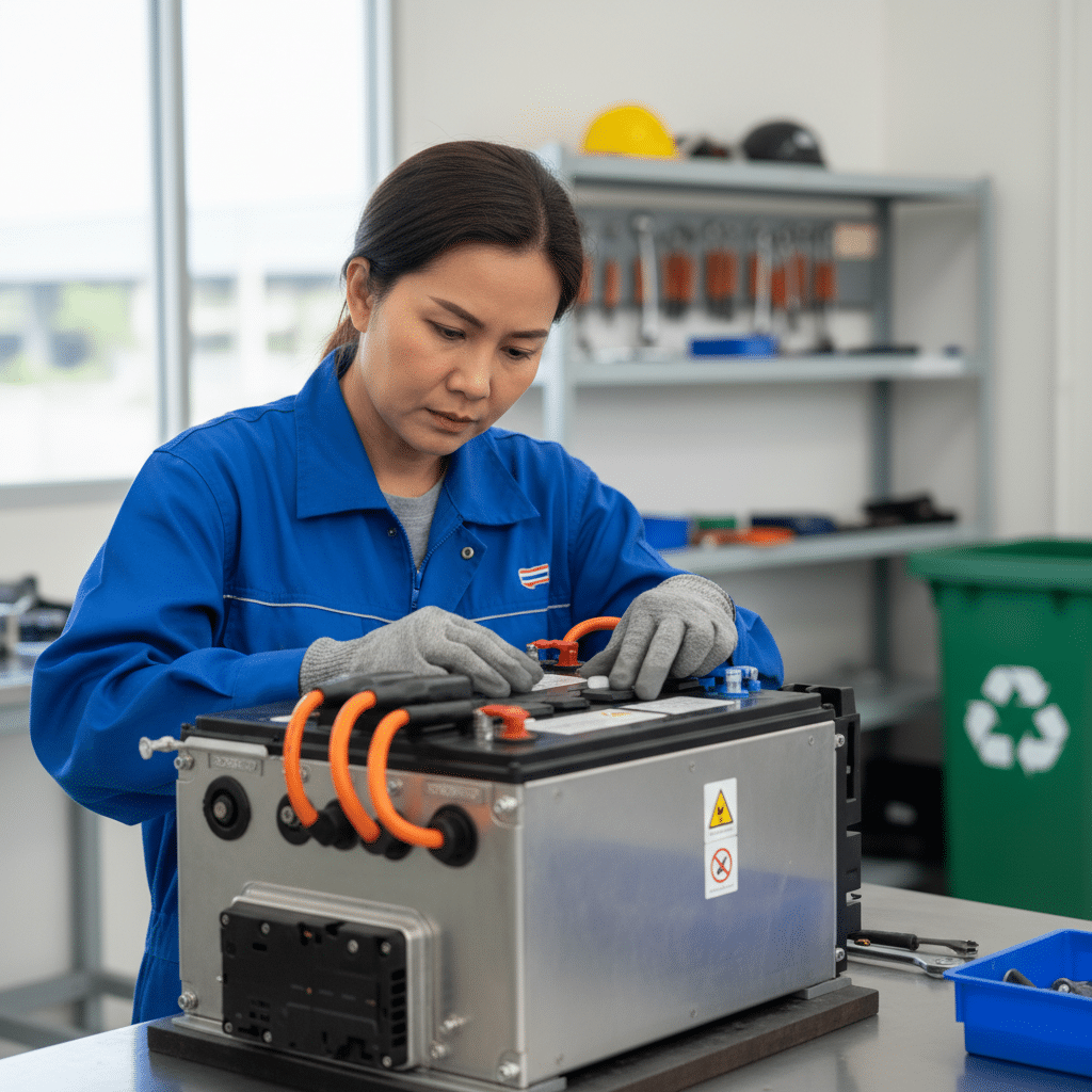 กฎหมายแบตฯ EV ใหม่ 2568 เจ้าของรถต้องรู้ รีบเช็ก! - new-ev-battery-law-thailand-2025