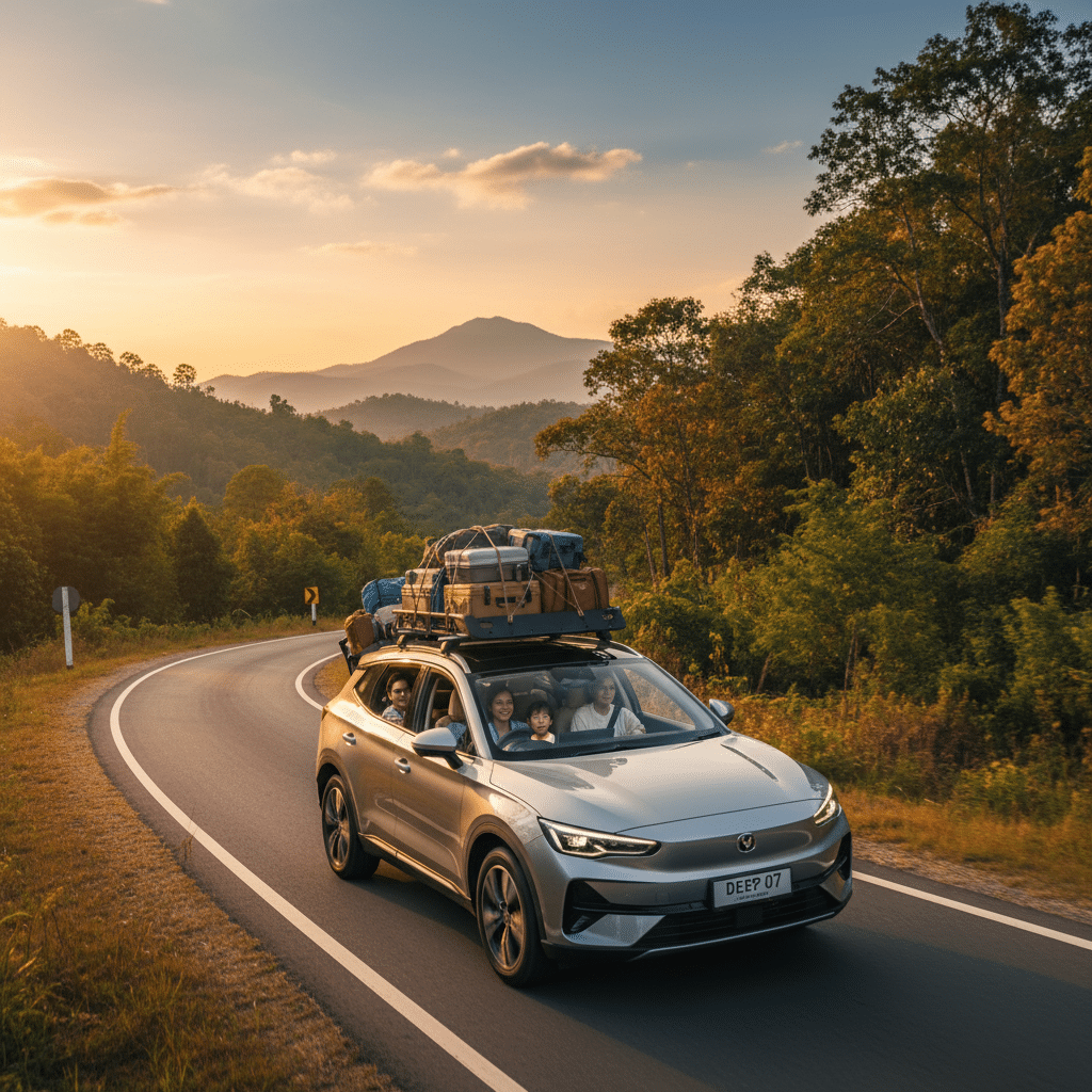 ขับจริง Deepal S07 ไปเขาใหญ่ แบก 4 คน+ของเต็มคัน รอดไหม? - changan-deepal-s07-khaoyai-trip-review