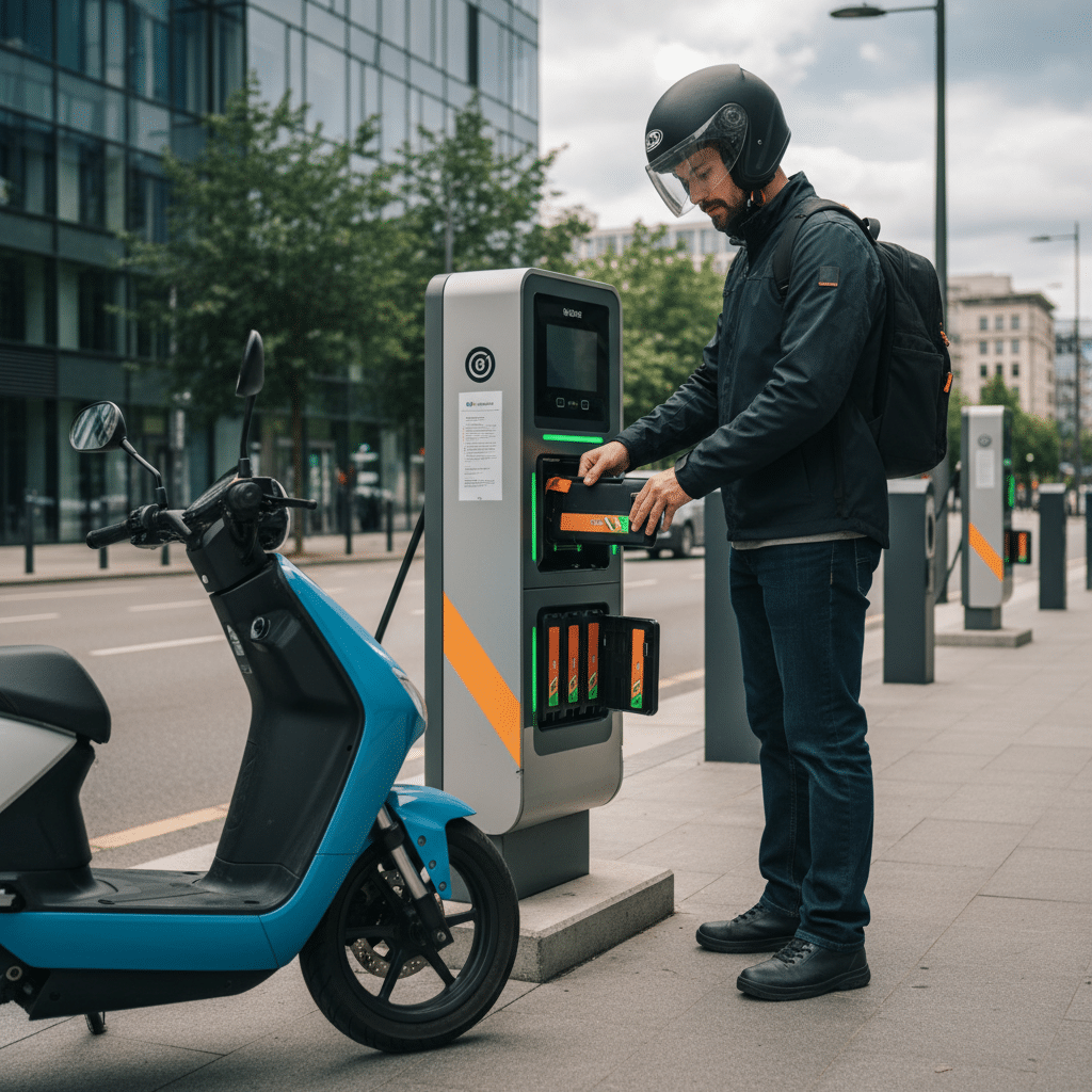 สถานีสลับแบตมอ'ไซค์ไฟฟ้า: ทางรอดใหม่คนเมือง? - ev-moto-battery-swapping-thailand