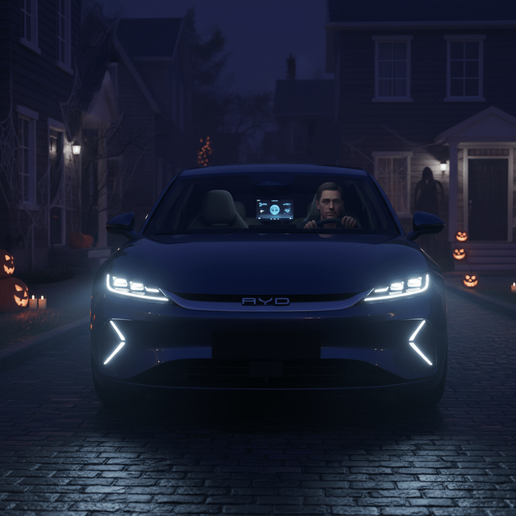 ลองขับ BYD Seal คืนฮาโลวีน เงียบจนขนลุก! - byd-seal-halloween-night-drive