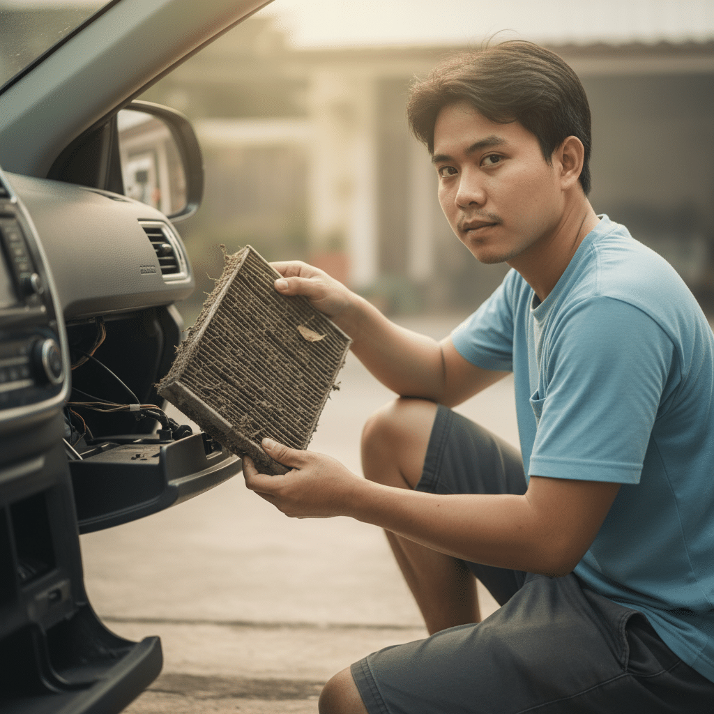 ฝุ่น PM2.5 พุ่ง! เช็กไส้กรองแอร์รถก่อนกลับบ้านปีใหม่ - check-cabin-filter-pm25-new-year