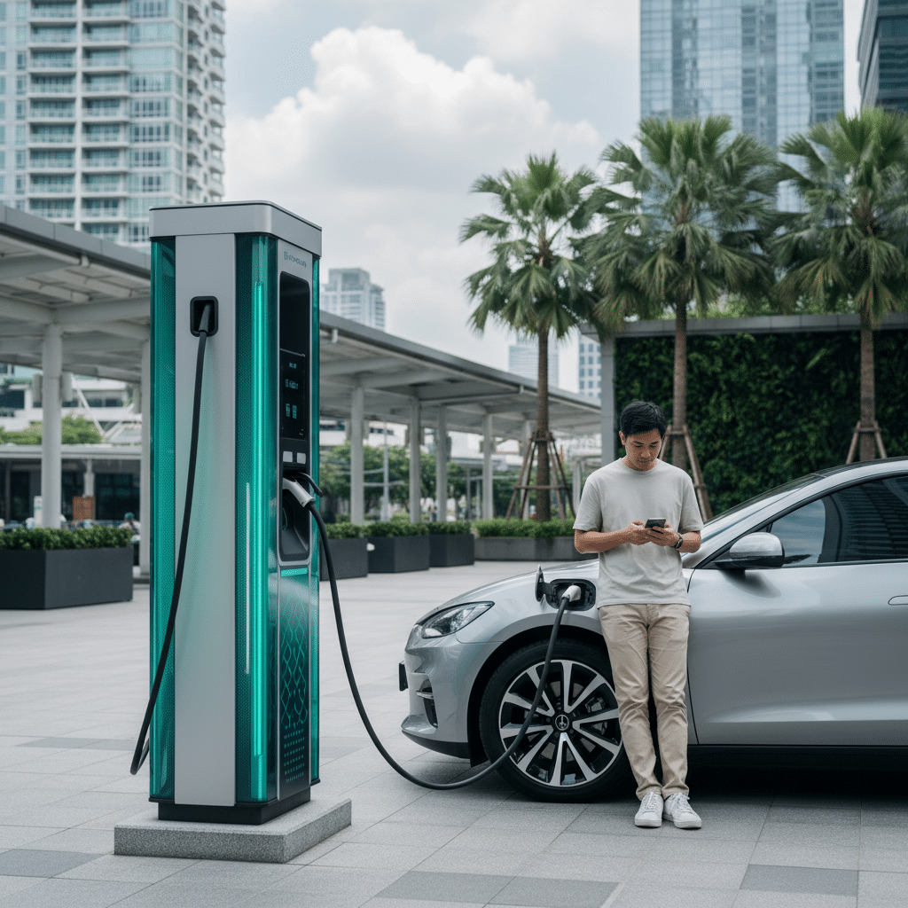 ชาร์จ EV เร็วกว่าเติมน้ำมัน? สถานีชาร์จยุคใหม่ในไทย - ultra-fast-ev-charging-thailand