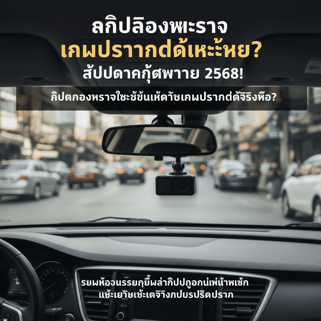 คลิปกล้องหน้ารถ เคลมประกันได้แค่ไหน? อัปเดตกฎหมาย 2568 - dashcam-video-insurance-claim-law