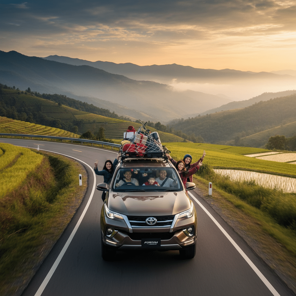 ทดลองขับ Fortuner Hybrid ใหม่! ลุยทริปปีใหม่ บรรทุกเต็มคัน - new-fortuner-hybrid-test-drive