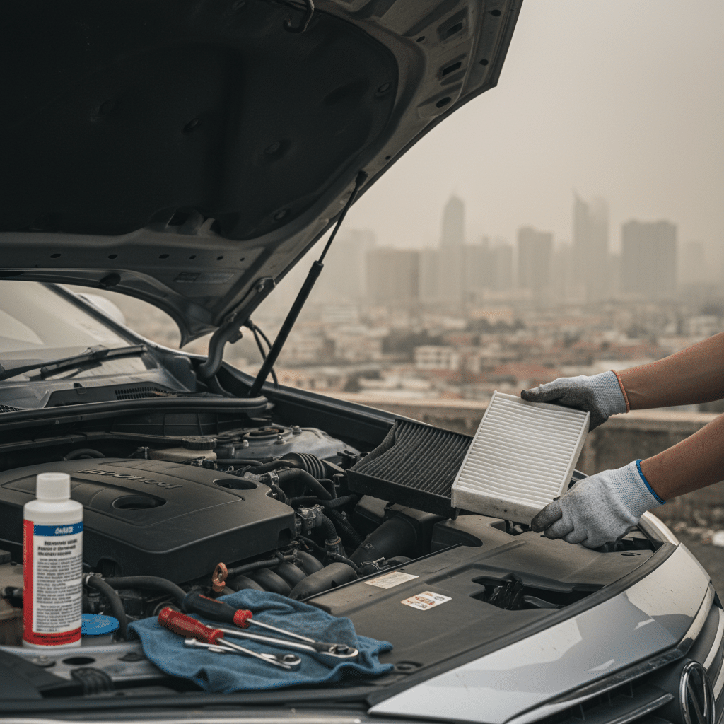 สู้ฝุ่น PM2.5! เช็ก-เปลี่ยนกรองแอร์รถยนต์ ก่อนสุขภาพพัง - check-change-car-cabin-filter-pm25