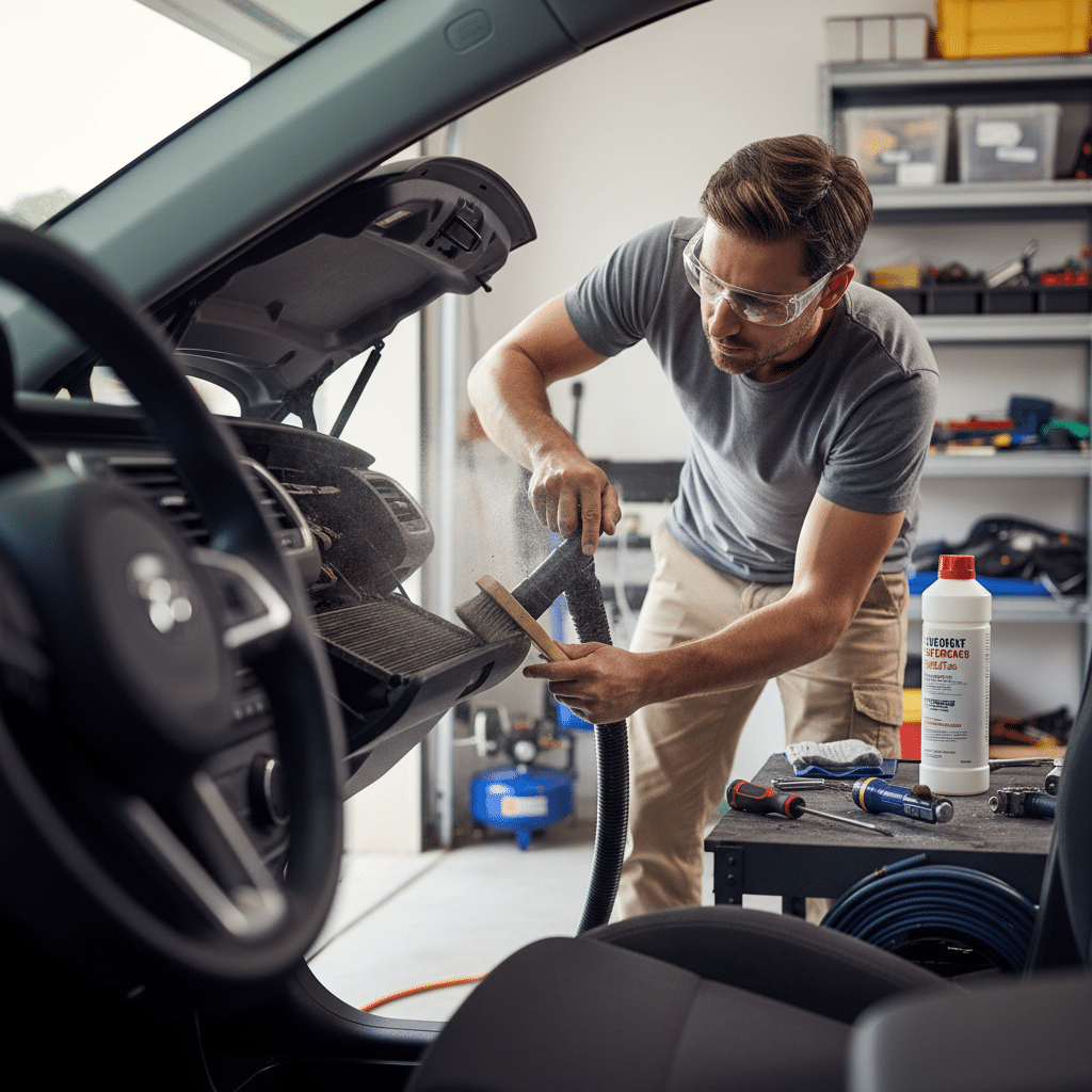 รับมือฝุ่น PM2.5! 5 วิธีล้างแอร์รถยนต์ง่ายๆ ทำเองได้ - diy-car-ac-cleaning-pm25