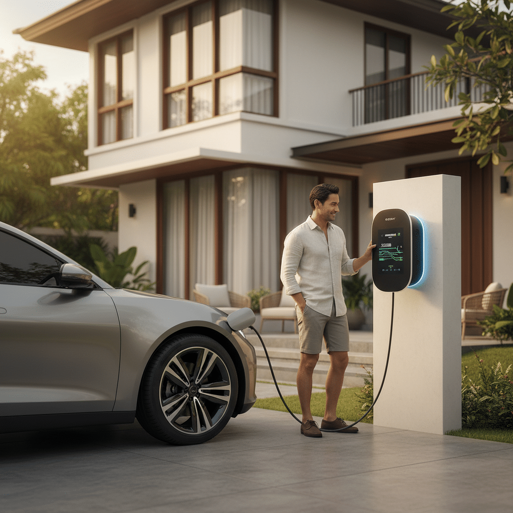 รถ EV จ่ายค่าไฟบ้าน? เจาะลึกเทคโนโลยี V2G ก่อนใคร - ev-vehicle-to-grid-v2g-thailand